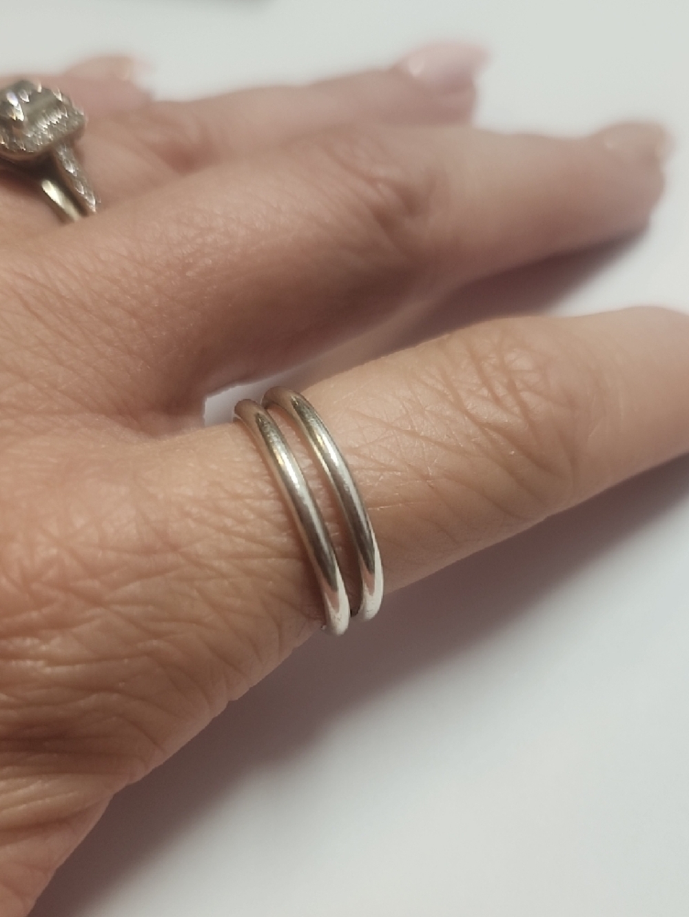 Sterling Silver Milor 925 Stacking Rings Size 7